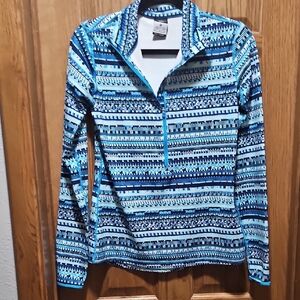 Nike Pro Blue and Black Dri-FIT Top